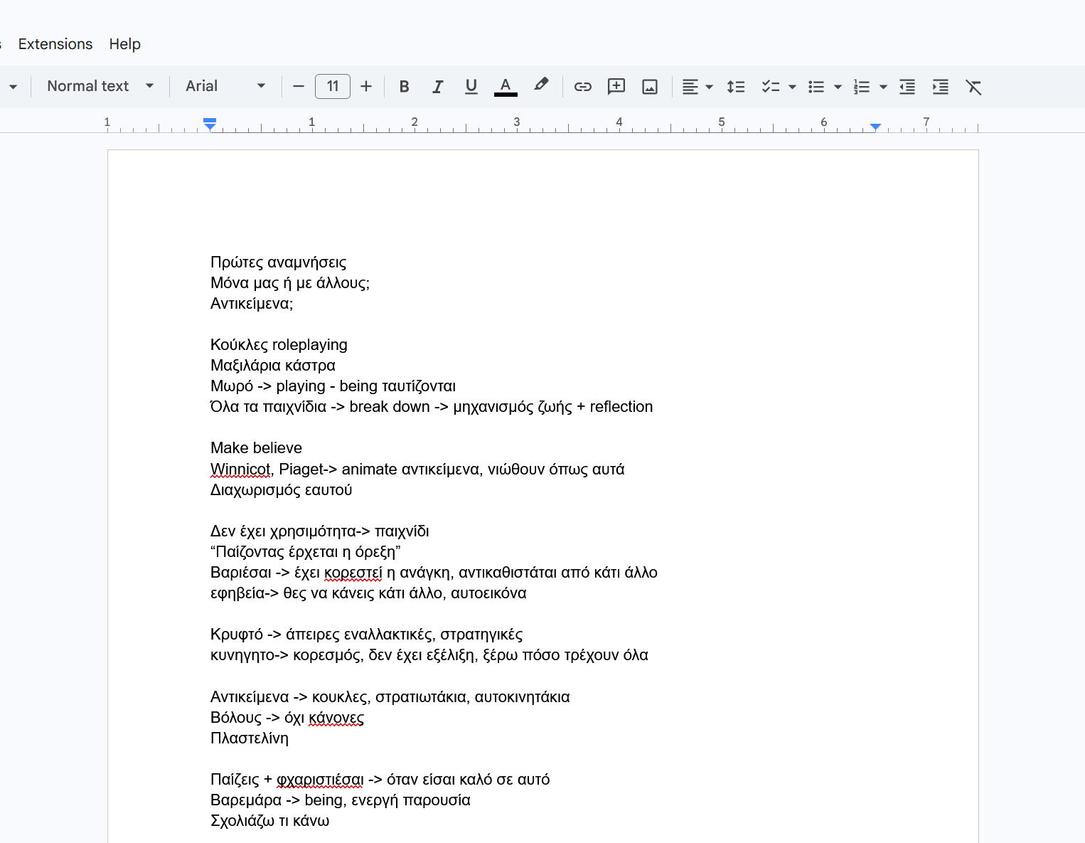 notes